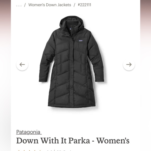 Patagonia Women's Small Down with it Parka - Picture 1 of 4